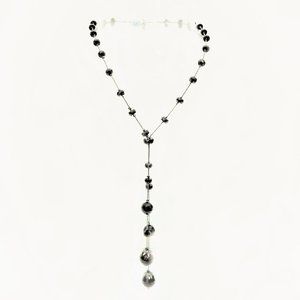 Onyx Bead Lariat